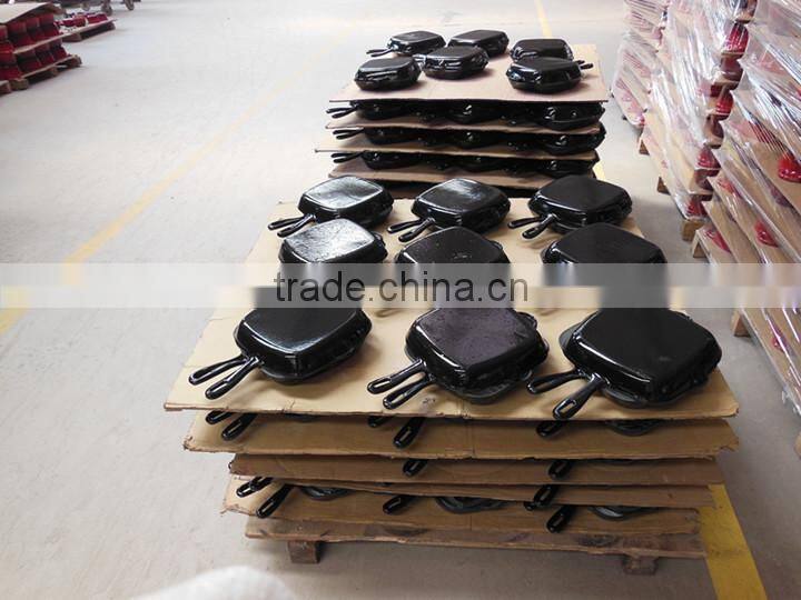 cast iron ribbed skillet