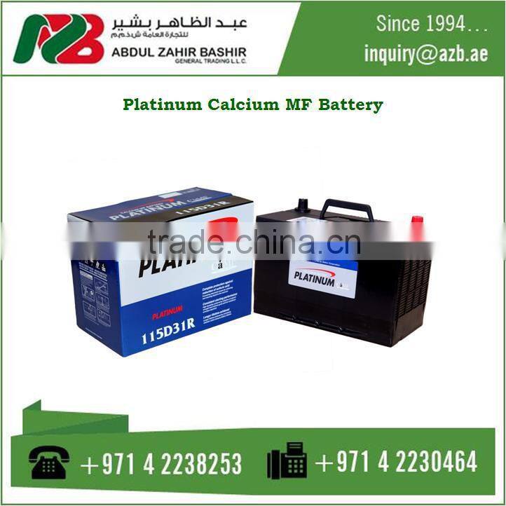 Best Quality Platinum Calcium Lead Grid Technology MF Battery With For European Vehicles