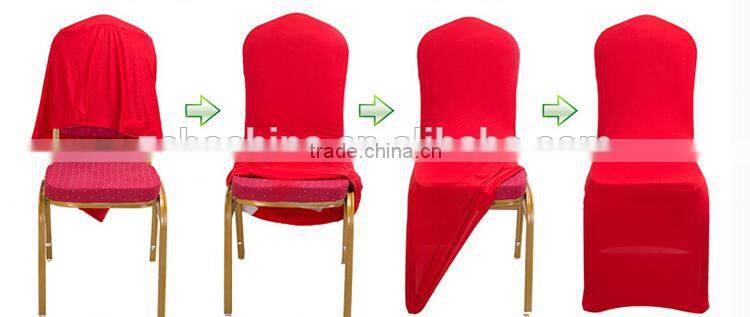 2016 Newest Design Spandex Chair Cover Wedding Used Rose Chair Covers