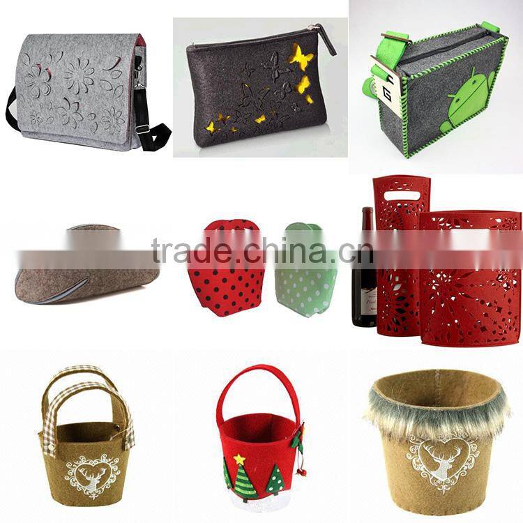 Wool Felt Messenger Bag Reusable Felt Bags