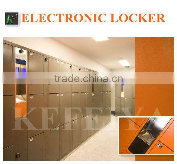 KFY-WR-02 Light Gray 3-Wide Metal Armoire