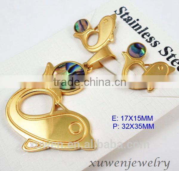 stainless steel costume jewelry necklace and earring sets