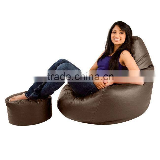 Bean Bag Footstool Footrest Faux Leather