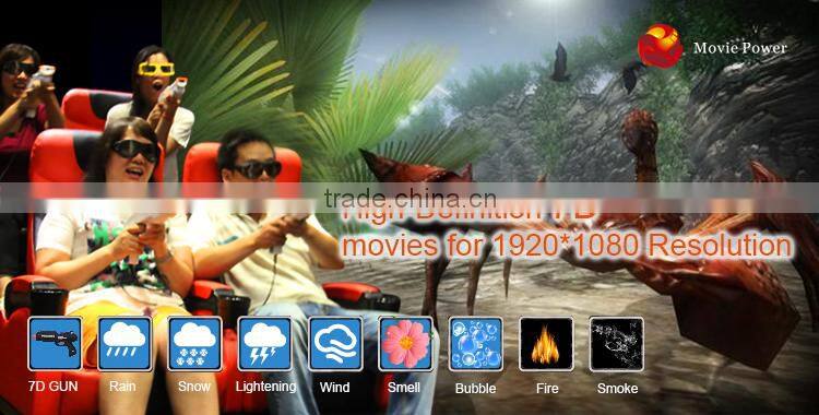 36 seats 7d dynamic theater big 7d cinema projector