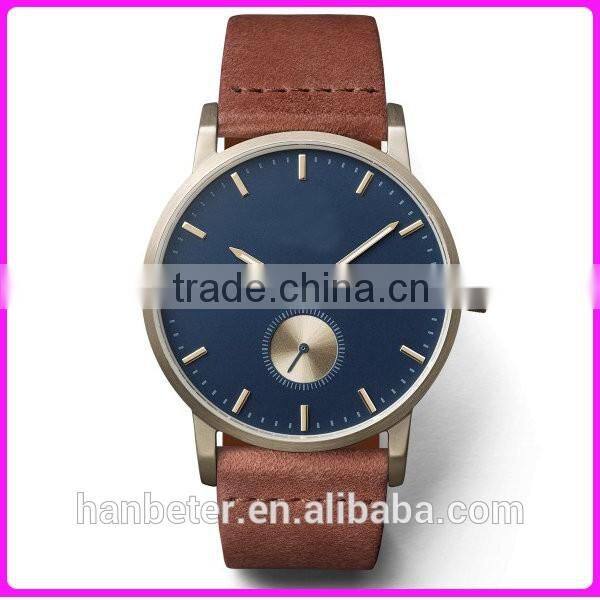Newest design oem women watches 2016 custom made watches with calf leather