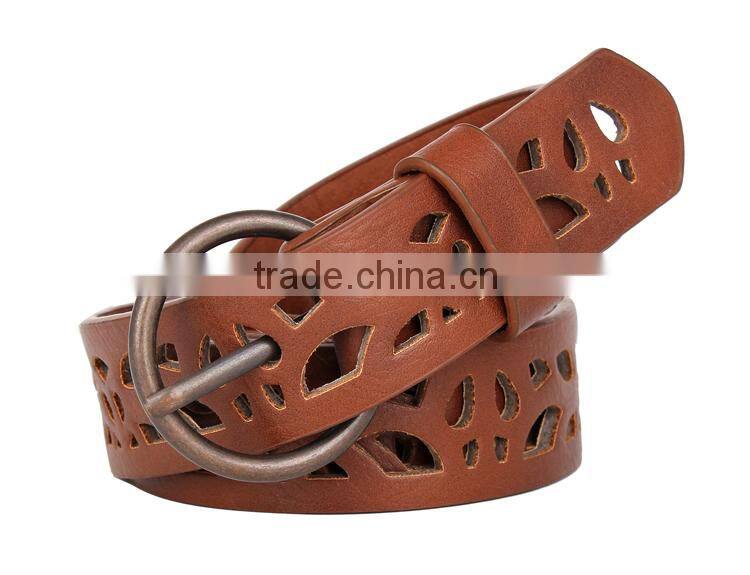Ladys PU Leather Hollow Out Belt Fashion 2015 SWF-15062928