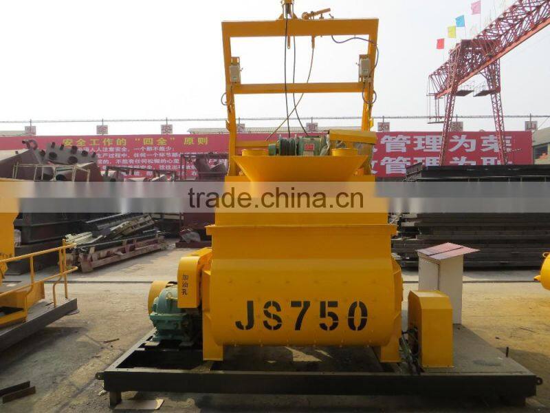 price of concrete mixer, portable beton cement mixer JS750