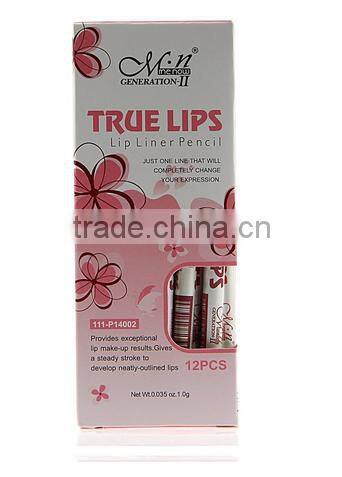 MENOW Makeup Hot Selling Wood Lip liner Pencil,Turelips liner Set