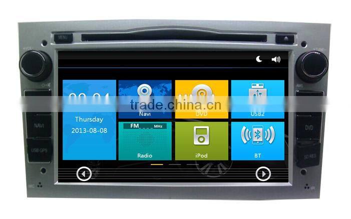 Dual-core 7'' touch screen car dvd player for Opel Astra Vectra