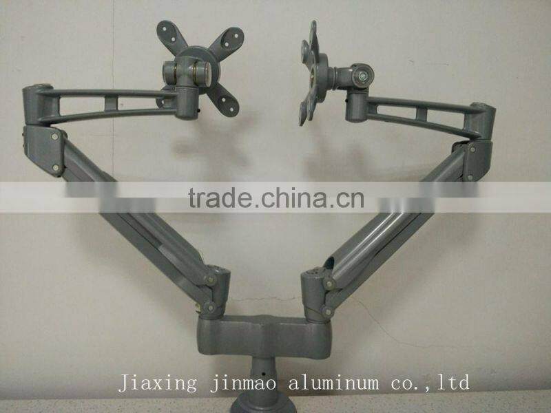 office furniture hardware gas spring lcd monitor holder dual monitor arm stand