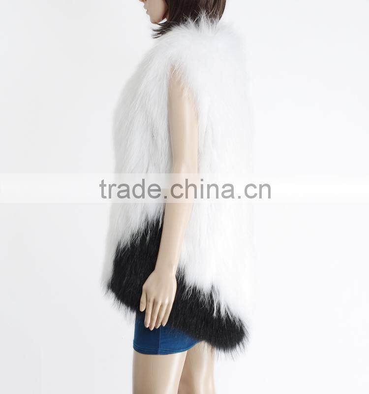 Ladies winter raccoon fur shawl KZ150065