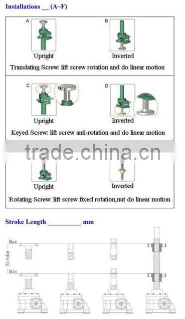 Adjustable Lead Screw Industrial Sewing Machine Jack