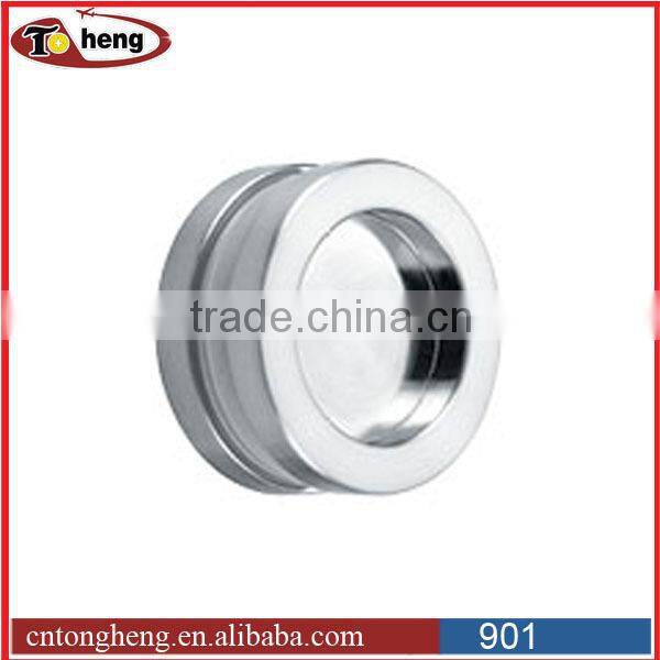 Stainless steel polished recessed and flush shower door cup pull