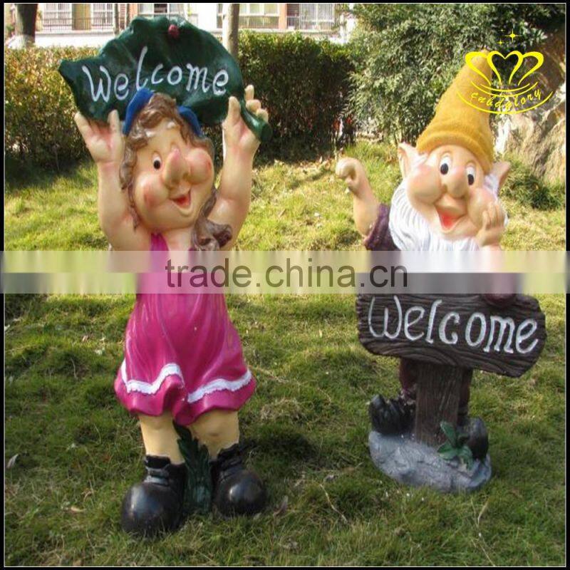 Outdoor cartoon character theme sculpture FRP resin park garden decoration