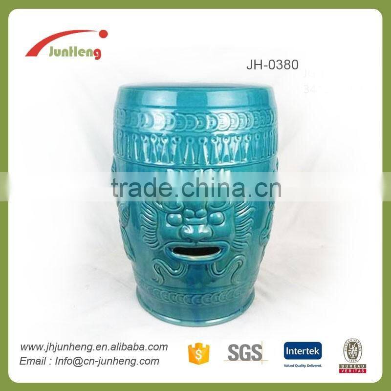 home & garden ceramic lion garden stool, garden line products, modern garden sculpture