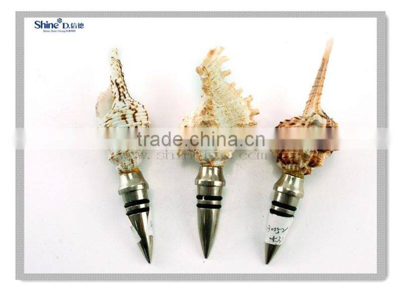 novelty lighted silver deer head wine bottle stopper with custom cork for business gift home decoration