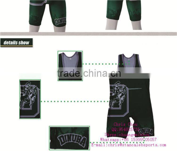 Stan Caleb custom digital printing pro wrestling wear, wrestling singlet