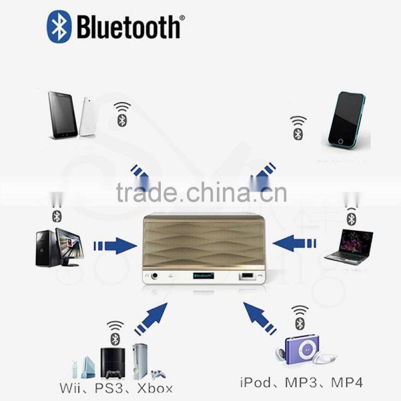 SHABA VS-33 Luxury-Portable HiFi Wireless Bluetooth Speaker Powerful Sound FM/NFC/Handsfree/Mic