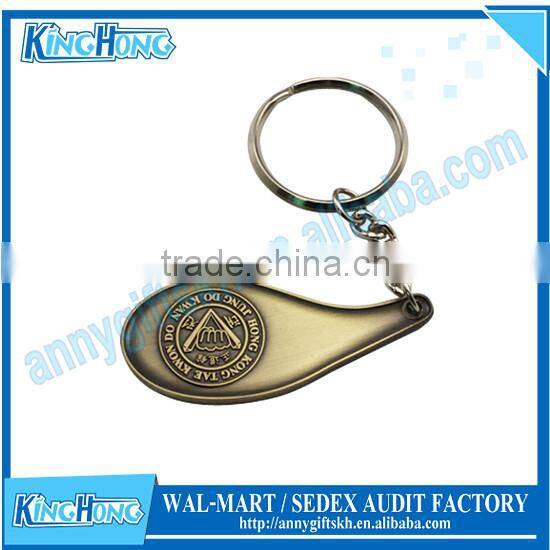 The newest style alphabet antique coin keychain