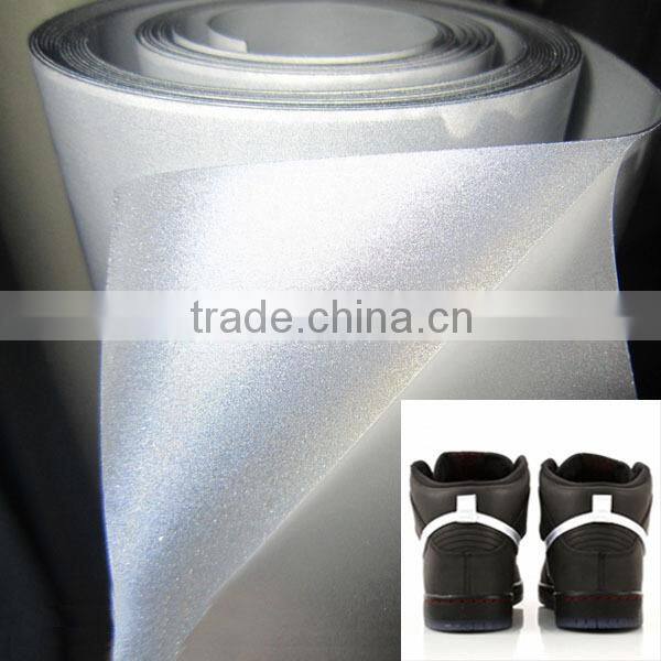 Silver Gray Reflective TPU for Sports Shoes