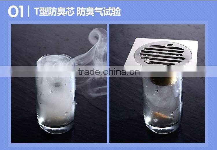 LABRAZE LE8504N washing machine copper wire drawing brass floor drains with connector