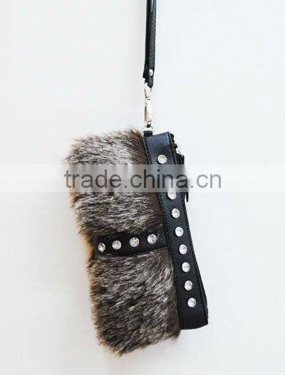 Popular fur handbag for women,Ladies small handbag,Fashion accessories