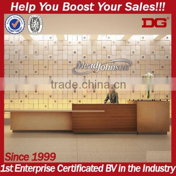 Stainless steel reception front beauty salon reception counter