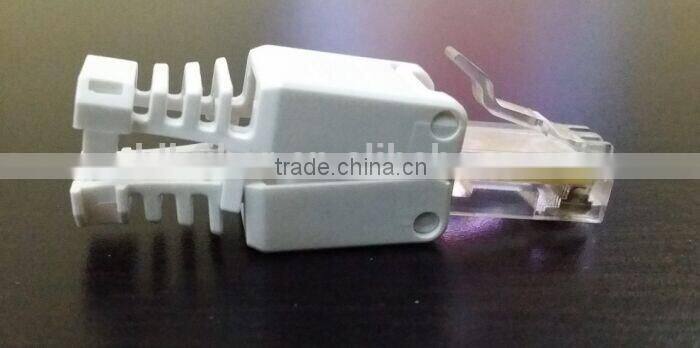 China supply High quality clear 8P8C UTP Cat6 RJ45 network Module Plug connector