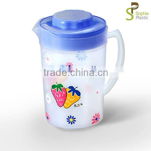 2 L plastic water jug set/Water pitcher with 4 cups