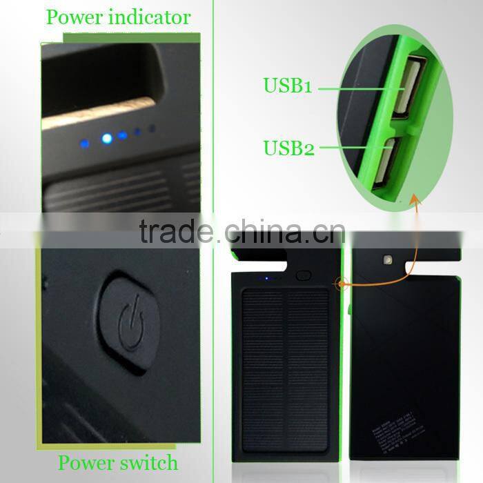 Power bank for tablet pc Fluorescence Fish Mouth flashlights external battery pack 5600mah universal usb charger