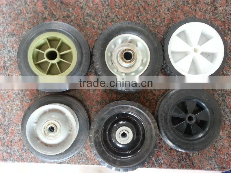 small solid rubber wheel 6x2