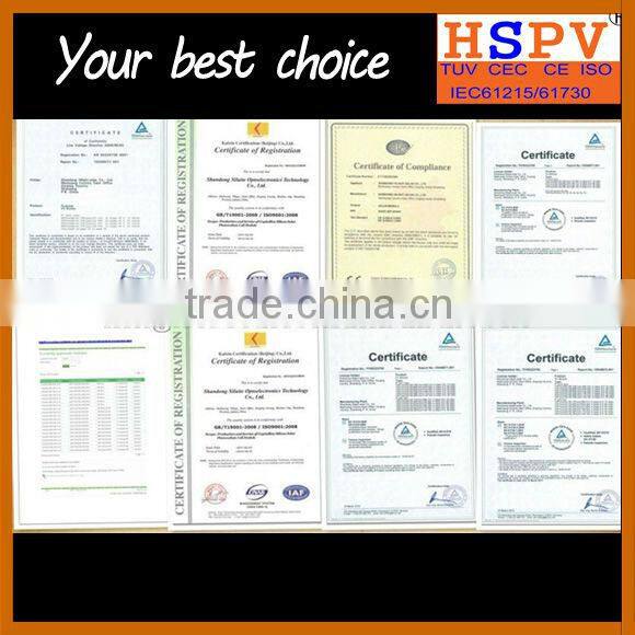 300w Monocrystalline156*156mm cells Pv Panel
