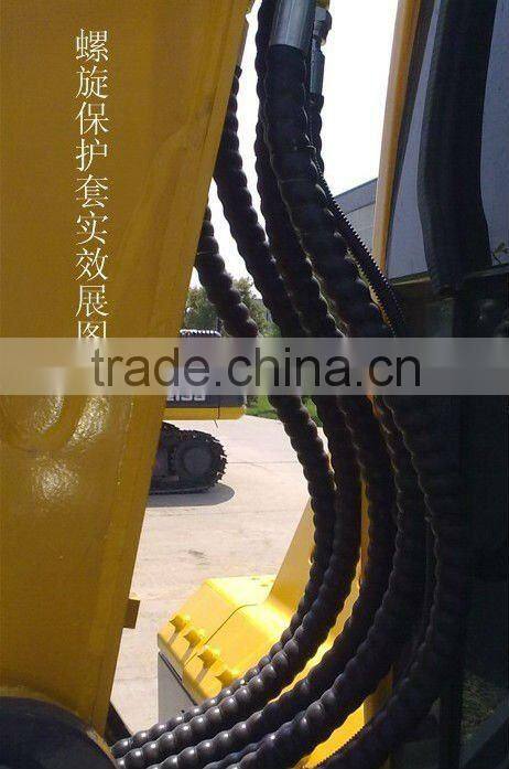 0.5-80mm diameter Spiral Flexible Polyethylene Cable Protection Sleeve Production Line in Plastic Machine