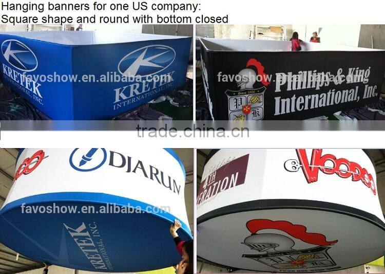 Company Advertising Exhibition Hanging Banner From Ceiling