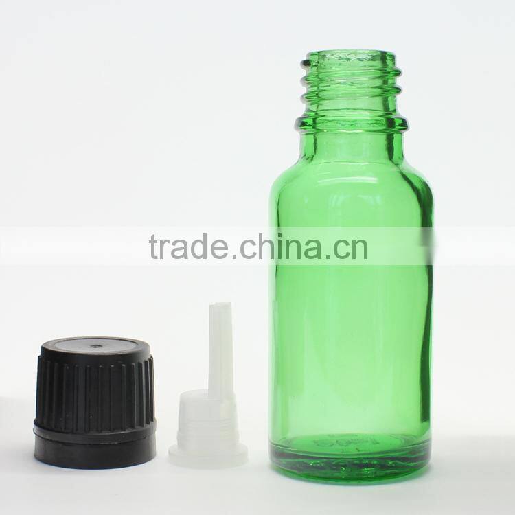 20ml Green Glass Euro Dropper Bottles