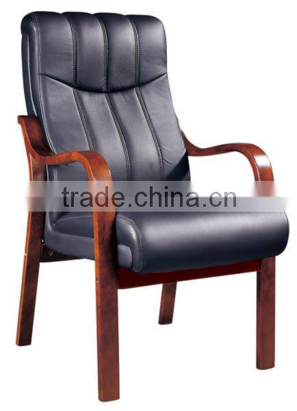 Big size solid conference chair/wooden armrest chair HX-AD502