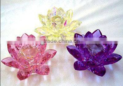 Elegant crystal candlestick glass candlestick