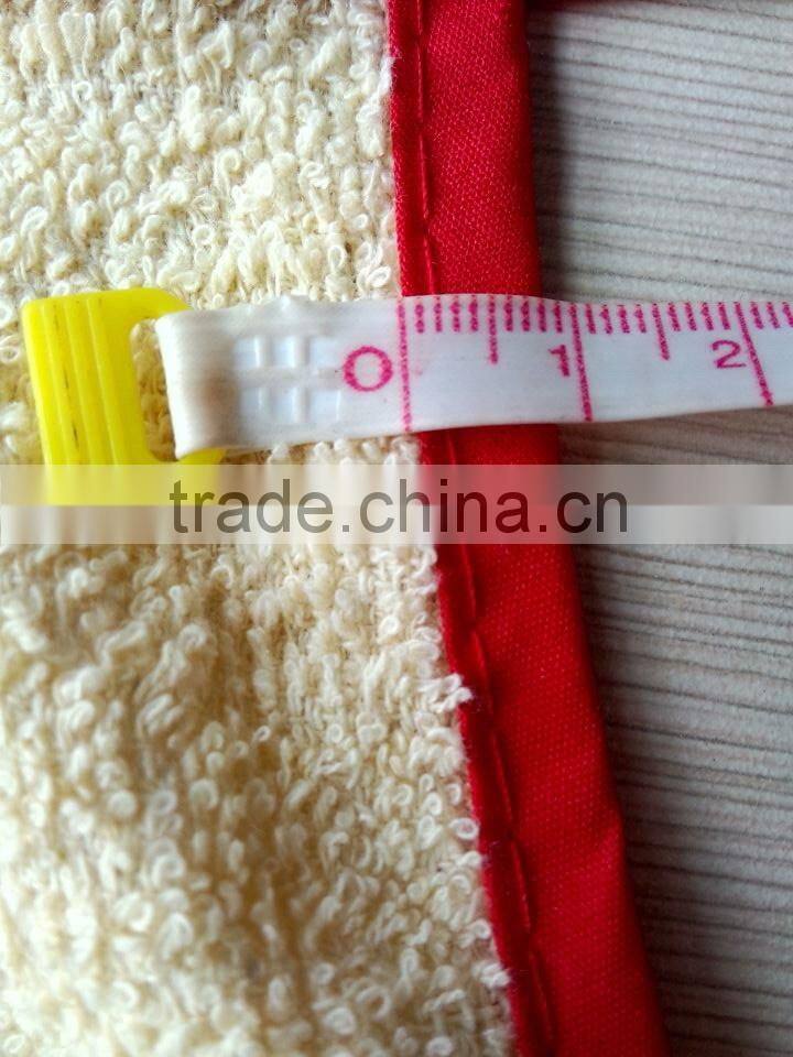 red check border 90gram pigment printed waist kitchen apron