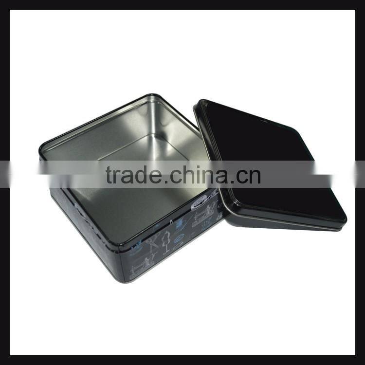 Square Metal Cookie Tin Box For Sweet Gift Tin Box