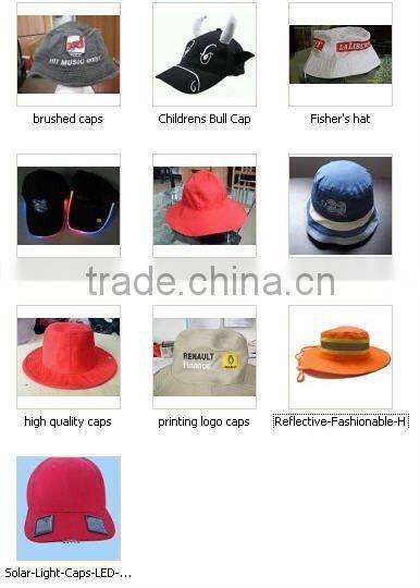 cotton promotional caps and hats Embroidered logo sun hat fisher hat