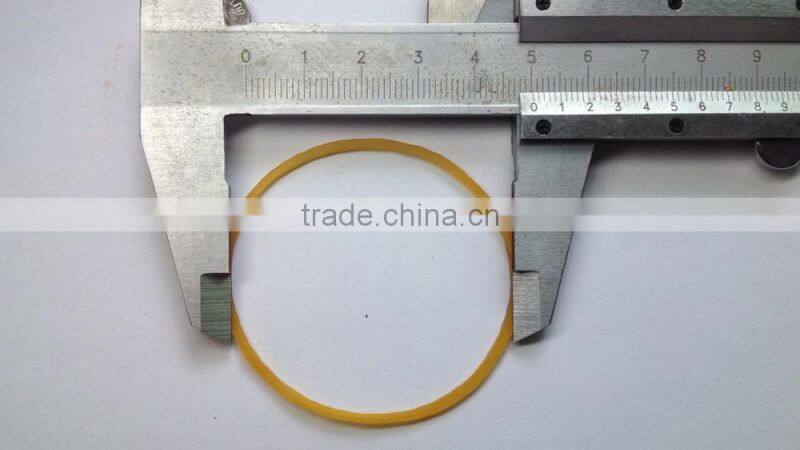 Size 18 Durable Wide Flat Solid White Color Natural Rubber Band For Money , Unbreakable Elastic Silicone Rubber Band Wholesale