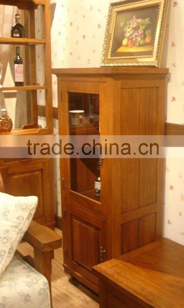 Traditional Chinese style Wooden wine cabinet,retro cellarette