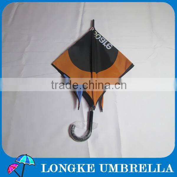 80*80cm CYMK printing inside and outside double layer square advertising umbrella