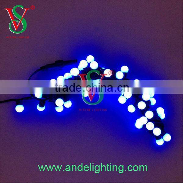 17mm LED bulbs color changing LED string ball lights for Christmas outdoor decoration