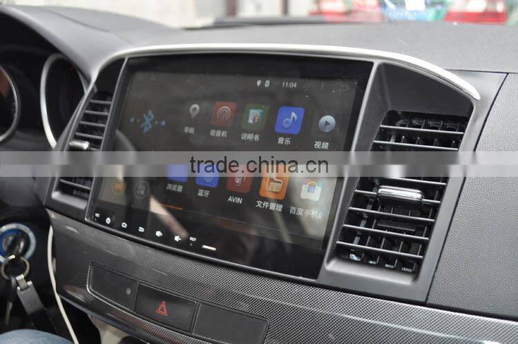 10.2 inch Android 4.4.4 Stereo for Mitsubishi Lancer GPS 1024*600 1.6G CPU Radio headunit free map GPS navi browser navi 335USD