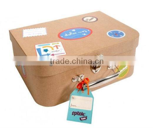 Hot Quality Customized Made paper suitcase wholesale (ZD2014-M002)