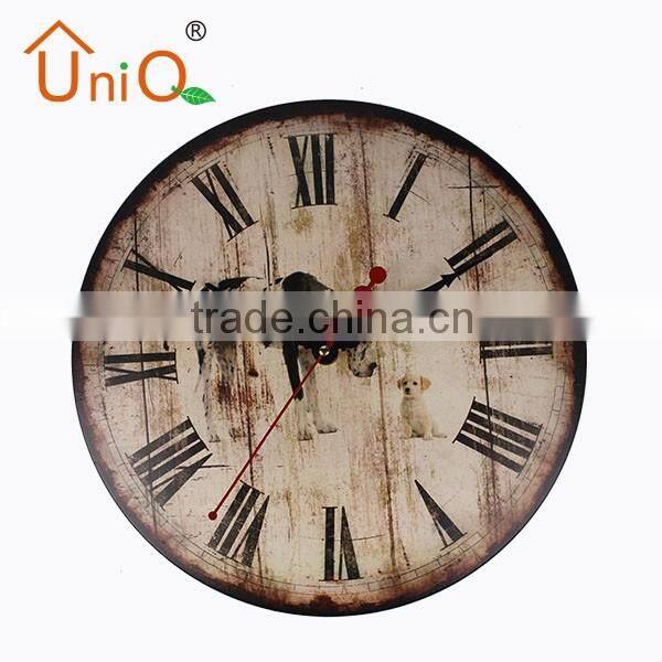 M1205 various kinds of antique made on metal wall clock