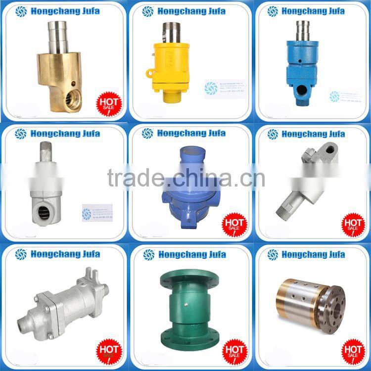 npt threaded cross joint pipe fitting water swivel joint/hydraulic rotary union