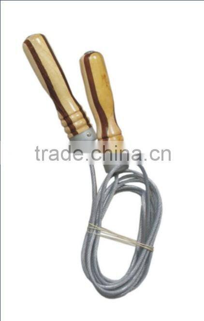 PVC Handle Coated Metallic Rope Skipping Jump Ropes