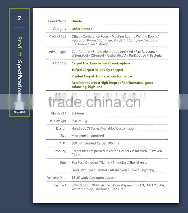 Durable Shaggy Commercial Carpet